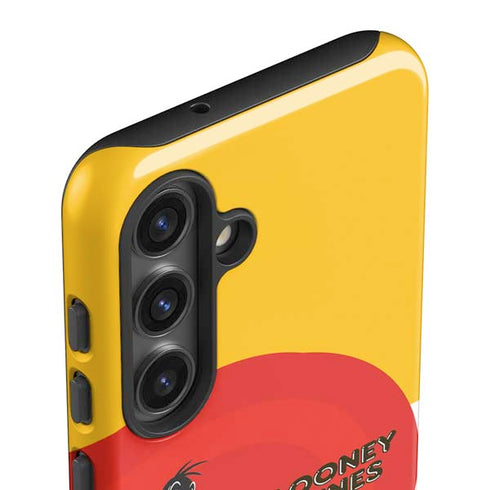 Looney Tunes Daffy Duck Yellow Stripes Galaxy S24 Plus Impact Case