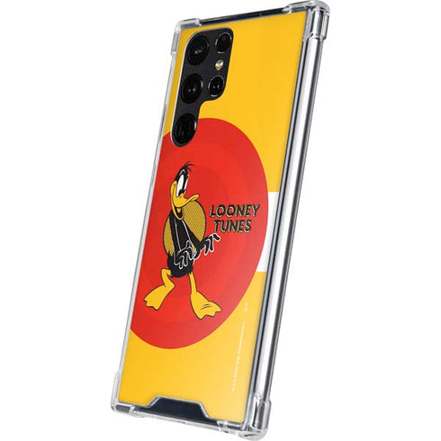 Looney Tunes Daffy Duck Yellow Stripes Galaxy S24 Ultra Clear Case