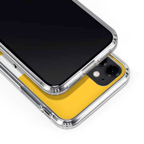 Looney Tunes Daffy Duck Yellow Stripes iPhone 11 Clear Case