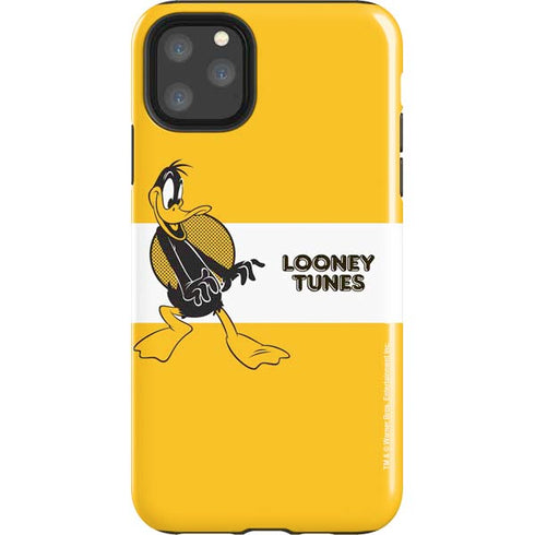Looney Tunes Daffy Duck Yellow Stripes iPhone 11 Pro Max Impact Case