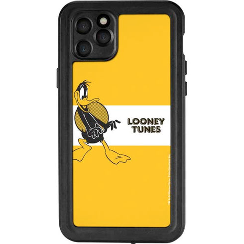 Looney Tunes Daffy Duck Yellow Stripes iPhone 11 Pro Max Waterproof Case