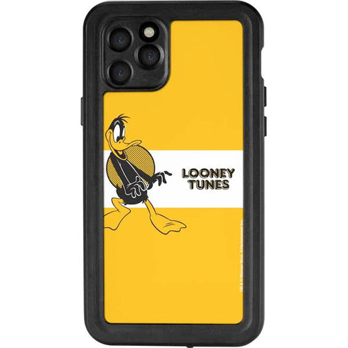 Looney Tunes Daffy Duck Yellow Stripes iPhone 11 Pro Waterproof Case
