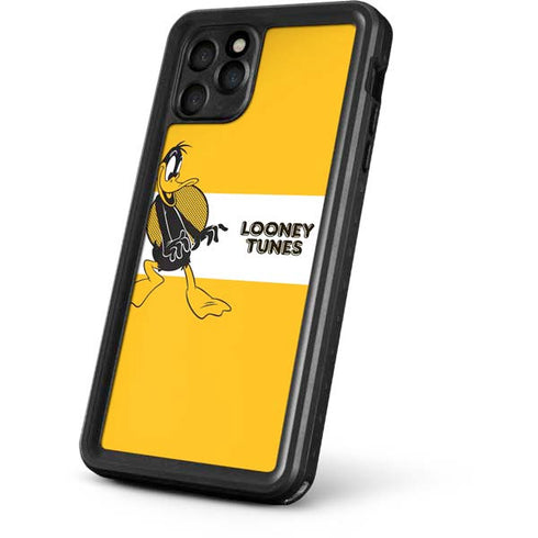 Looney Tunes Daffy Duck Yellow Stripes iPhone 11 Pro Waterproof Case