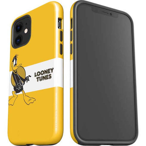 Looney Tunes Daffy Duck Yellow Stripes iPhone 12 Impact Case