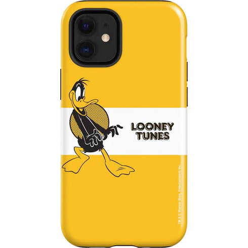 Looney Tunes Daffy Duck Yellow Stripes iPhone 12 Mini Impact Case