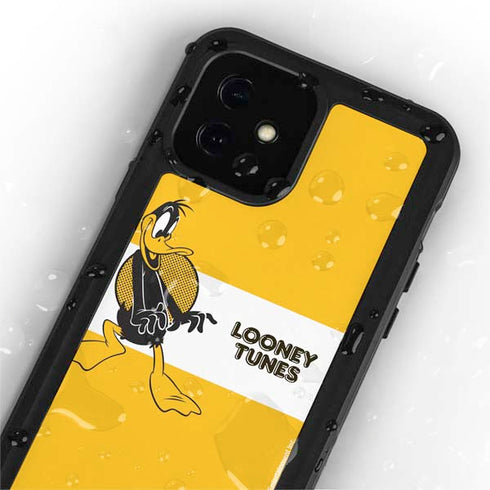 Looney Tunes Daffy Duck Yellow Stripes iPhone 12 Mini Waterproof Case