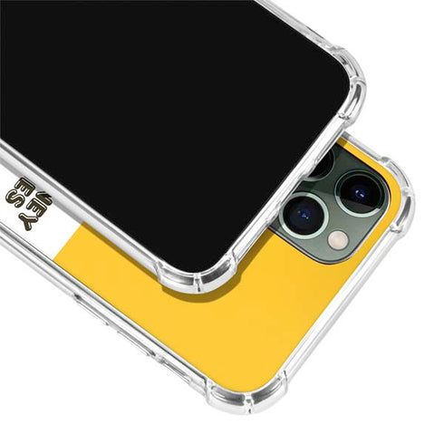Looney Tunes Daffy Duck Yellow Stripes iPhone 12 Pro Max Clear Case