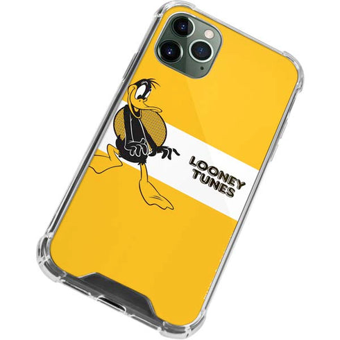 Looney Tunes Daffy Duck Yellow Stripes iPhone 12 Pro Max Clear Case
