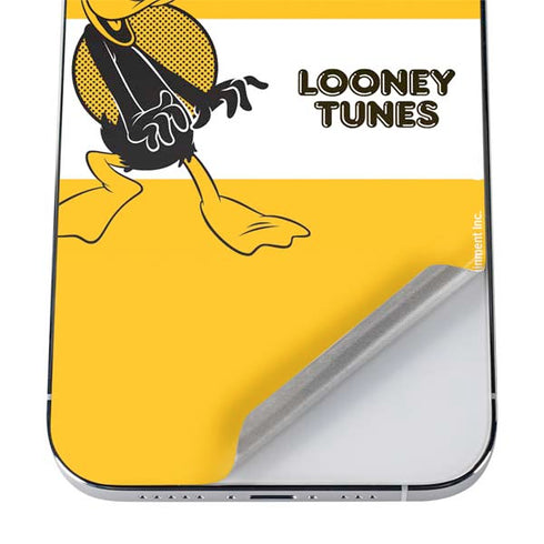 Looney Tunes Daffy Duck Yellow Stripes iPhone 12 Pro Skin
