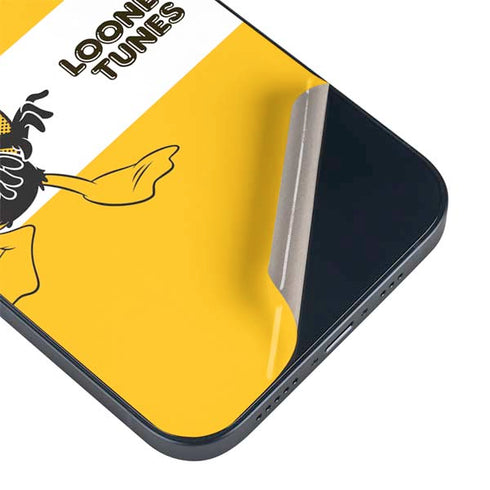 Looney Tunes Daffy Duck Yellow Stripes iPhone 13 Mini Skin