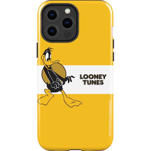 Looney Tunes Daffy Duck Yellow Stripes iPhone 13 Pro Max Impact Case