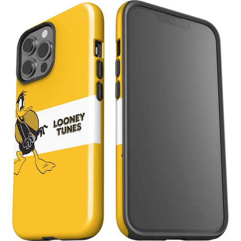 Looney Tunes Daffy Duck Yellow Stripes iPhone 13 Pro Max Impact Case
