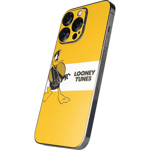 Looney Tunes Daffy Duck Yellow Stripes iPhone 13 Pro Skin