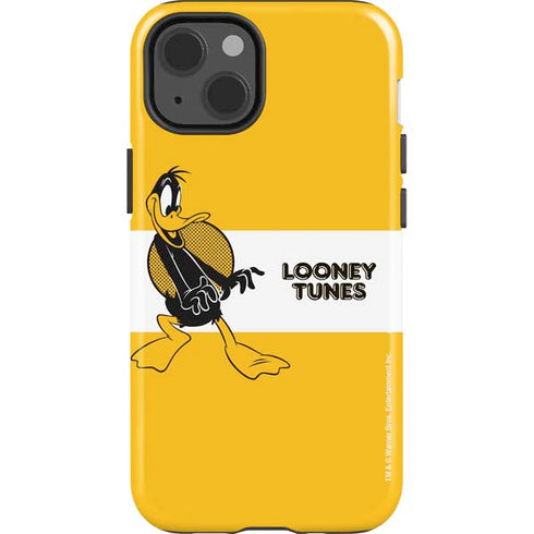 Looney Tunes Daffy Duck Yellow Stripes iPhone 14 Impact Case