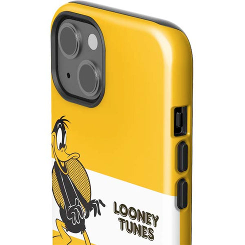 Looney Tunes Daffy Duck Yellow Stripes iPhone 15 Impact Case