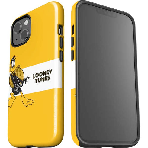 Looney Tunes Daffy Duck Yellow Stripes iPhone 15 Impact Case