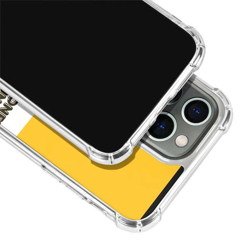 Looney Tunes Daffy Duck Yellow Stripes iPhone 15 Pro Clear Case