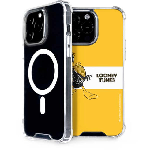 Looney Tunes Daffy Duck Yellow Stripes iPhone 14 Pro Max MagSafe Case