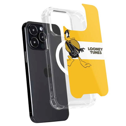 Looney Tunes Daffy Duck Yellow Stripes iPhone 15 Pro Max MagSafe Case
