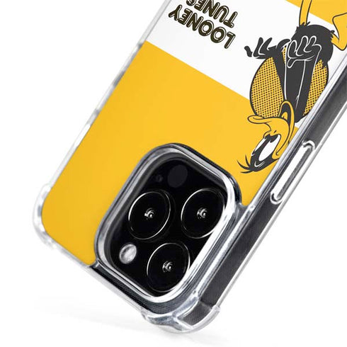 Looney Tunes Daffy Duck Yellow Stripes iPhone 15 Pro Max MagSafe Case
