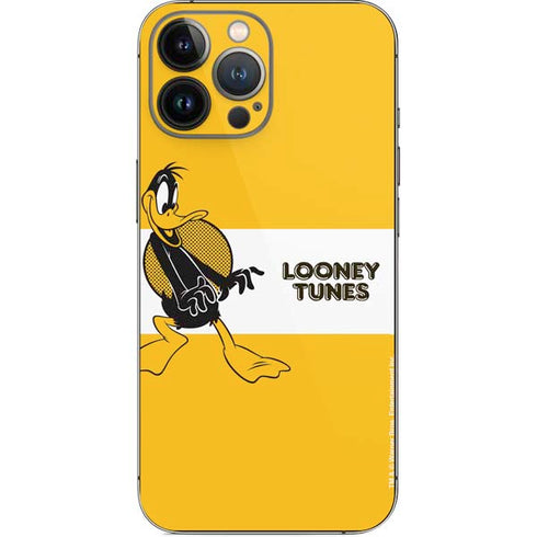 Looney Tunes Daffy Duck Yellow Stripes iPhone 14 Pro Max Skin