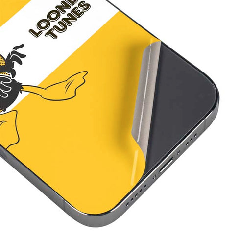 Looney Tunes Daffy Duck Yellow Stripes iPhone 14 Pro Max Skin