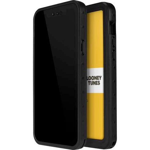 Looney Tunes Daffy Duck Yellow Stripes iPhone 14 Pro Max Waterproof Case