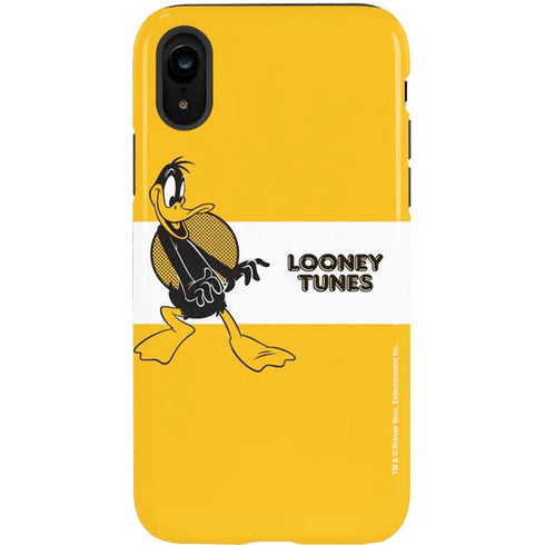 Looney Tunes Daffy Duck Yellow Stripes iPhone XR Pro Case