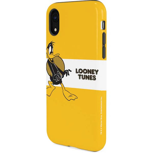 Looney Tunes Daffy Duck Yellow Stripes iPhone XR Pro Case