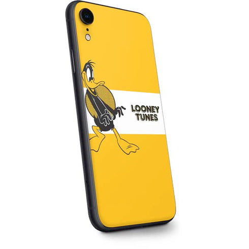 Looney Tunes Daffy Duck Yellow Stripes iPhone XR Skin