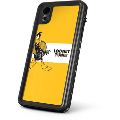 Looney Tunes Daffy Duck Yellow Stripes iPhone XR Waterproof Case