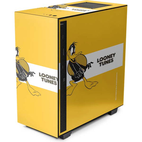Looney Tunes Daffy Duck Yellow Stripes NZXT H510 Compact ATX Mid-Tower Case Skin