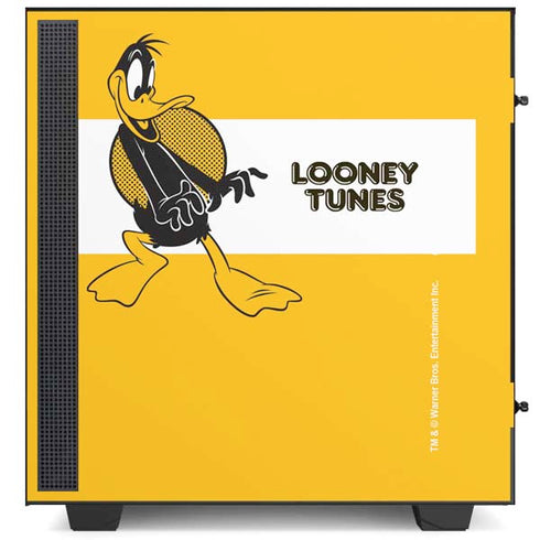 Looney Tunes Daffy Duck Yellow Stripes NZXT H510 Compact ATX Mid-Tower Case Skin