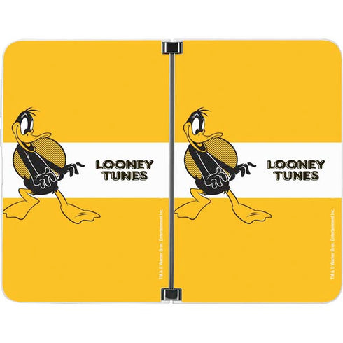 Looney Tunes Daffy Duck Yellow Stripes Surface Duo Skin