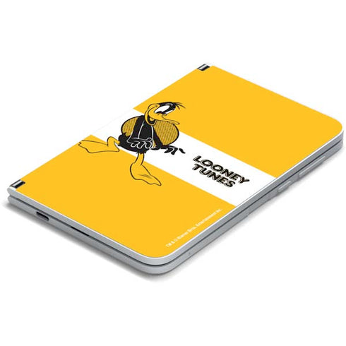 Looney Tunes Daffy Duck Yellow Stripes Surface Duo Skin