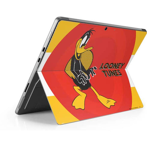 Looney Tunes Daffy Duck Yellow Stripes Surface Pro 9 Skin