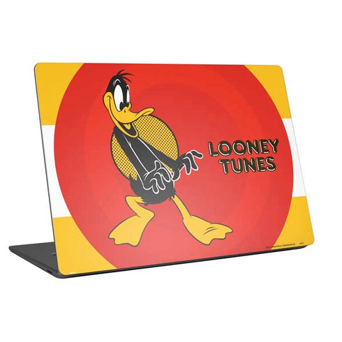 Looney Tunes Daffy Duck Yellow Stripes Universal Laptop 14in (11.4 x 8.2in) Skin