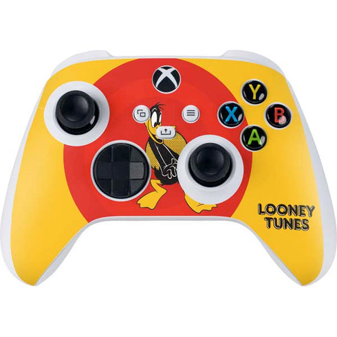 Looney Tunes Daffy Duck Yellow Stripes Xbox Series S Controller Skin