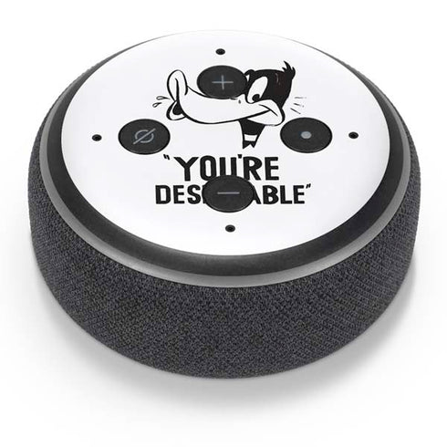 Looney Tunes Daffy Duck Youre Despicable Amazon Echo Dot Skin