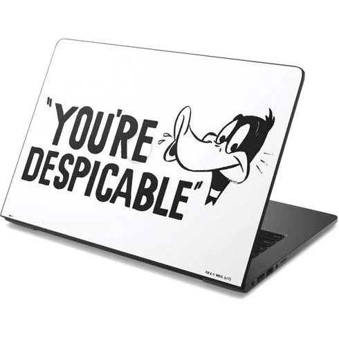 Looney Tunes Daffy Duck Youre Despicable Dell Chromebook Skin
