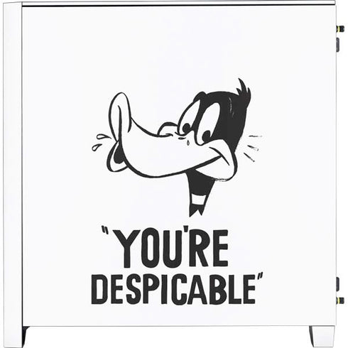Looney Tunes Daffy Duck Youre Despicable Corsair 4000D Tempered Glass Mid-Tower ATX Case Skin