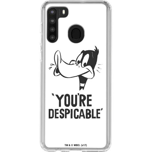 Looney Tunes Daffy Duck Youre Despicable Galaxy A21 Clear Case