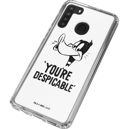 Looney Tunes Daffy Duck Youre Despicable Galaxy A21 Clear Case