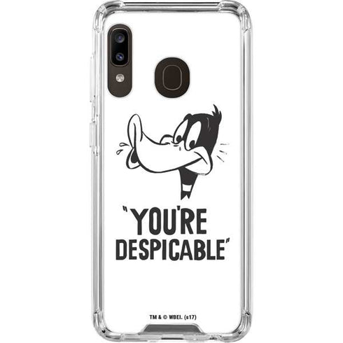 Looney Tunes Daffy Duck Youre Despicable Galaxy A30 Clear Case