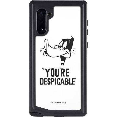 Looney Tunes Daffy Duck Youre Despicable Galaxy Note 10 Waterproof Case