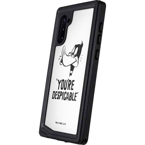Looney Tunes Daffy Duck Youre Despicable Galaxy Note 10 Waterproof Case