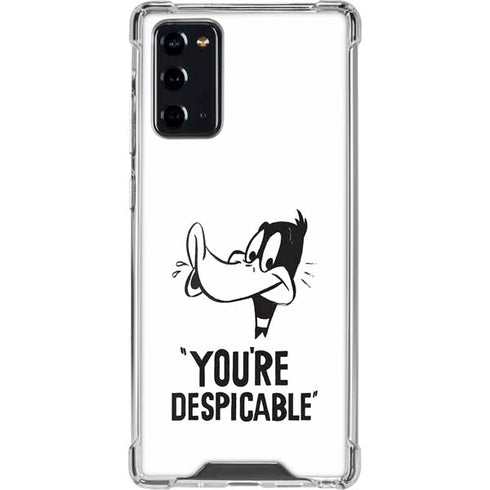 Looney Tunes Daffy Duck Youre Despicable Galaxy Note20 5G Clear Case
