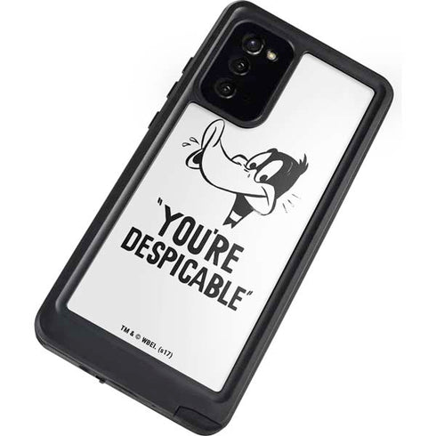Looney Tunes Daffy Duck Youre Despicable Galaxy Note20 5G Waterproof Case