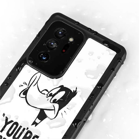 Looney Tunes Daffy Duck Youre Despicable Galaxy Note20 Ultra 5G Waterproof Case
