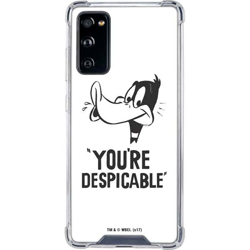 Looney Tunes Daffy Duck Youre Despicable Galaxy S20 FE Clear Case